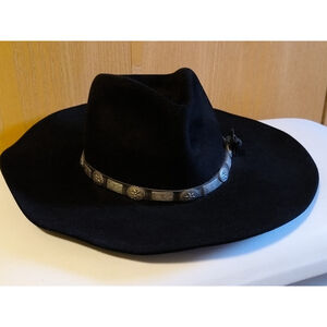 Stetson Western Cowboy Black Diamond Jim 4X Beaver Felt Hat Size 6 7/8R